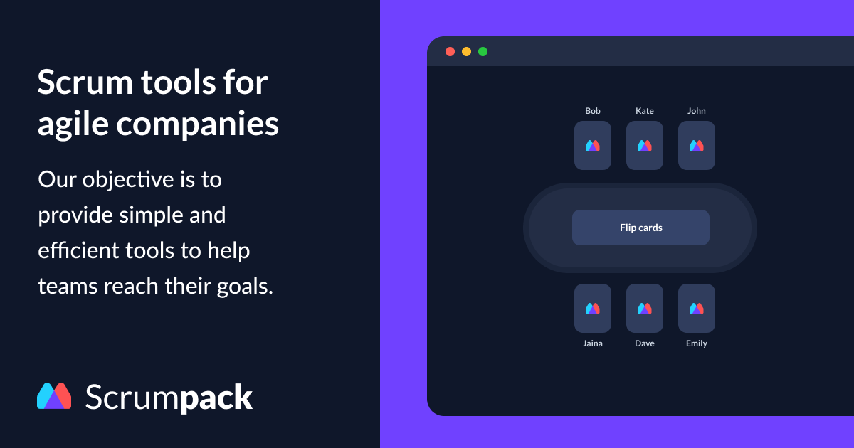 Scrumpack Planning Poker and Retrospectives tools